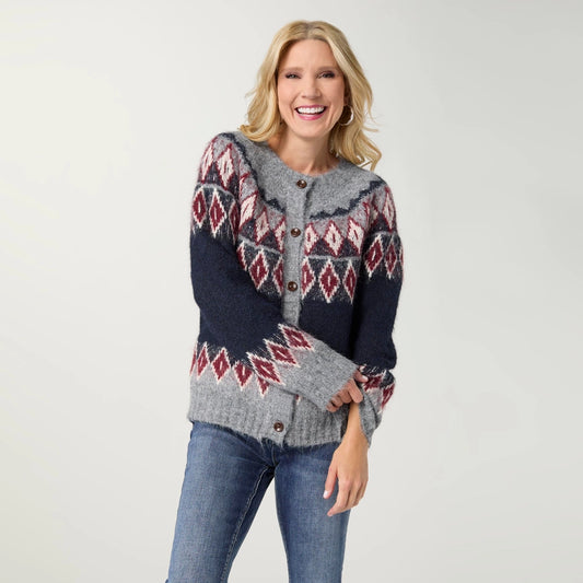 Kuna Button Front Cardigan