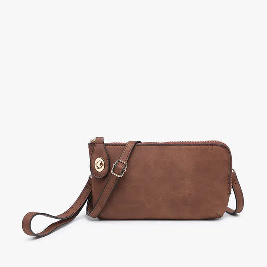 Kendall Vegan Suede Crossbody/Wristlet