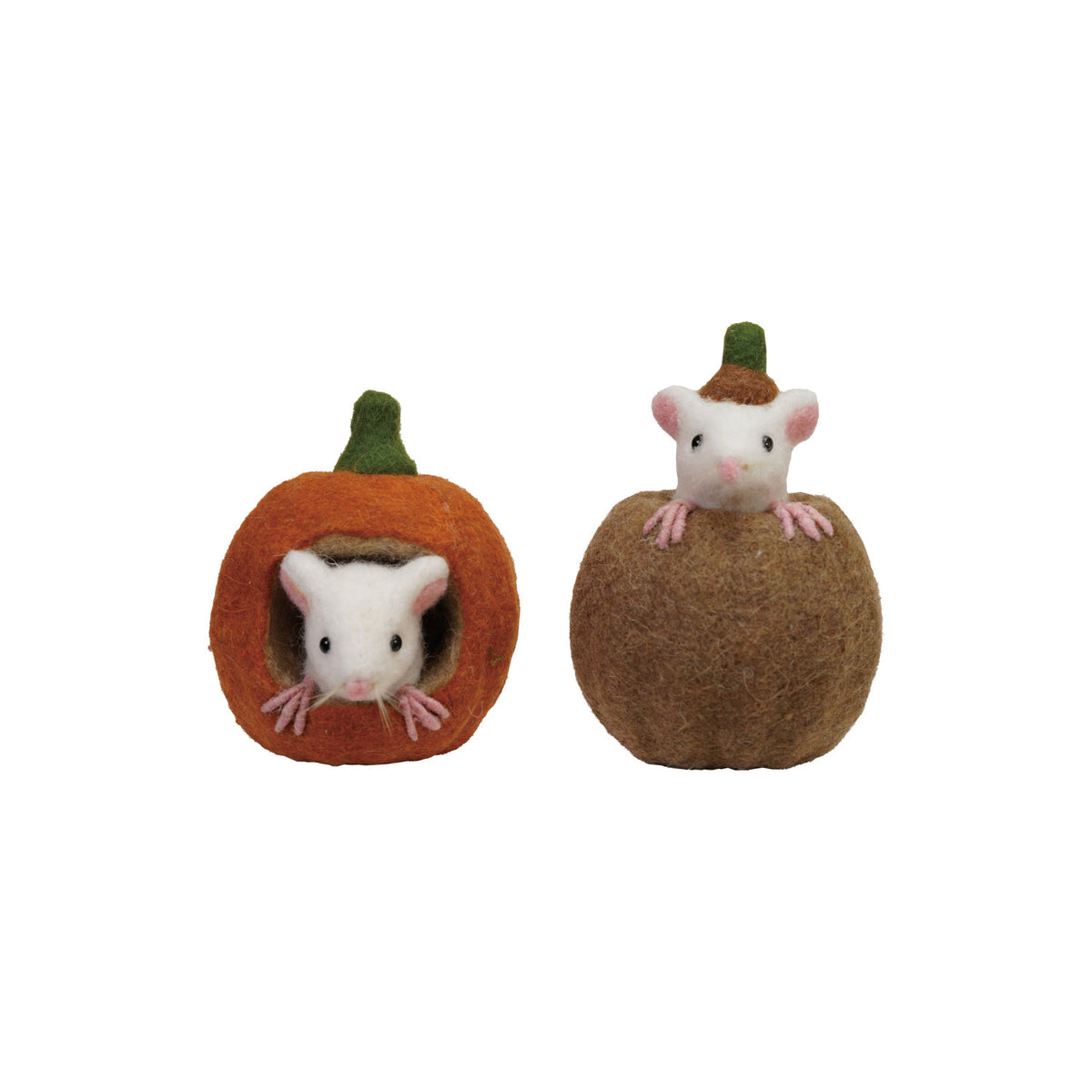 Pumpkin + Mouse - Faux Wool Felt