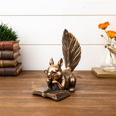 Reading Squirrel - 6"