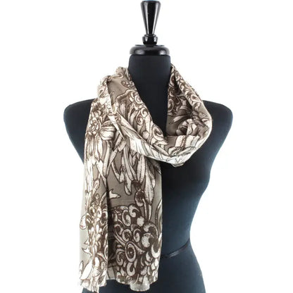 Floral Scroll Scarf