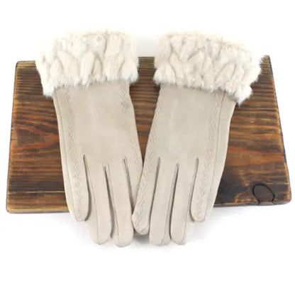 Vegan Fur Cuff Gloves