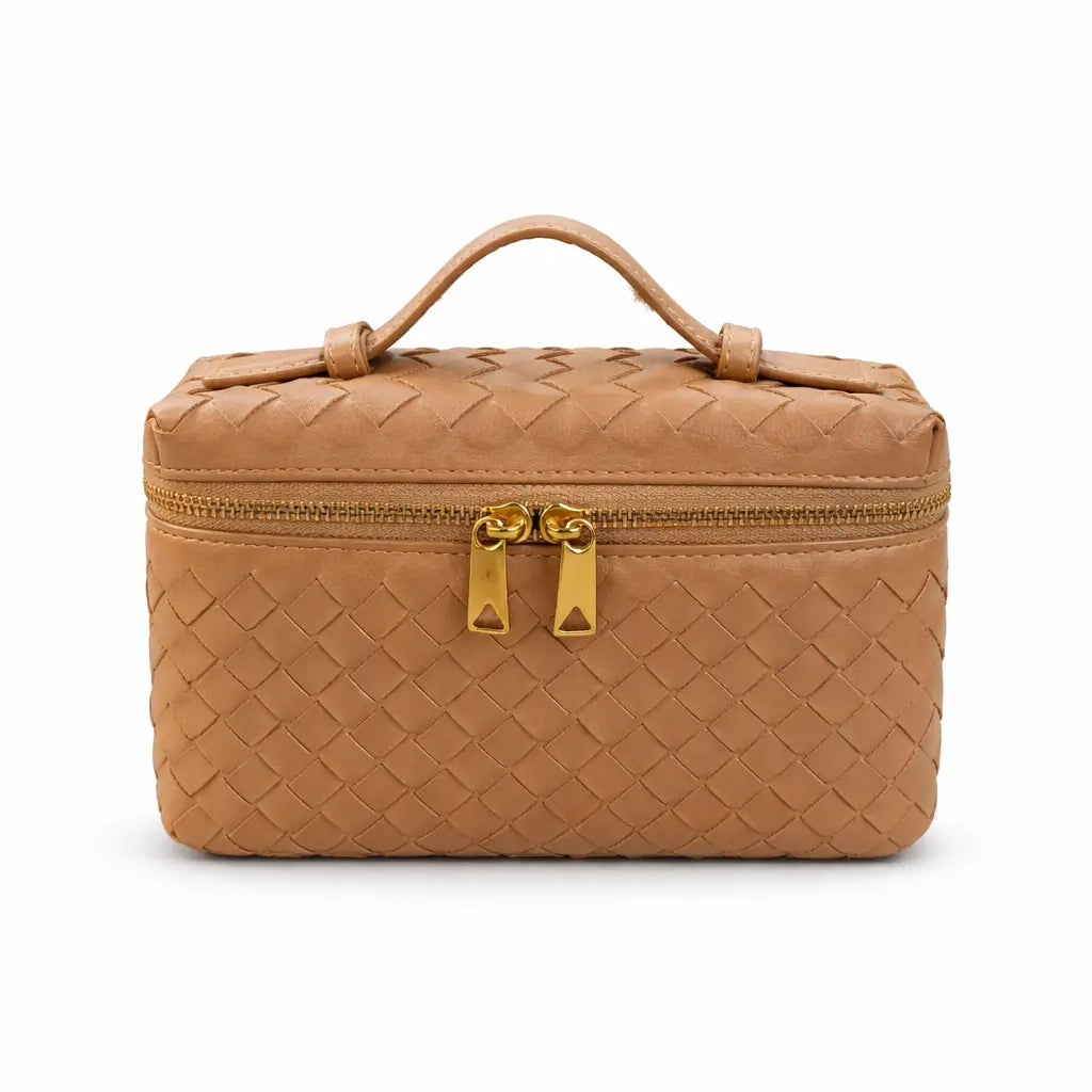 Top Handle Woven Crossbody