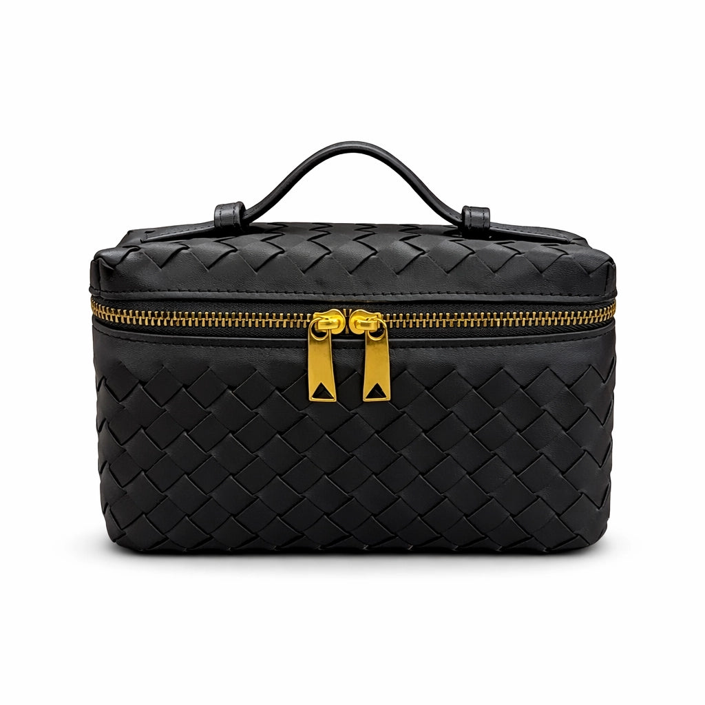 Top Handle Woven Crossbody