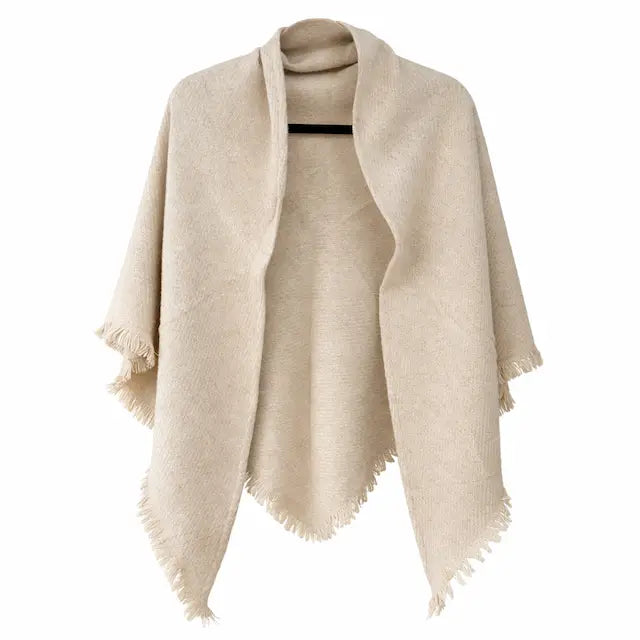 Wool-Blend Triangle Wrap