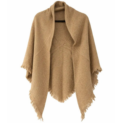 Wool-Blend Triangle Wrap