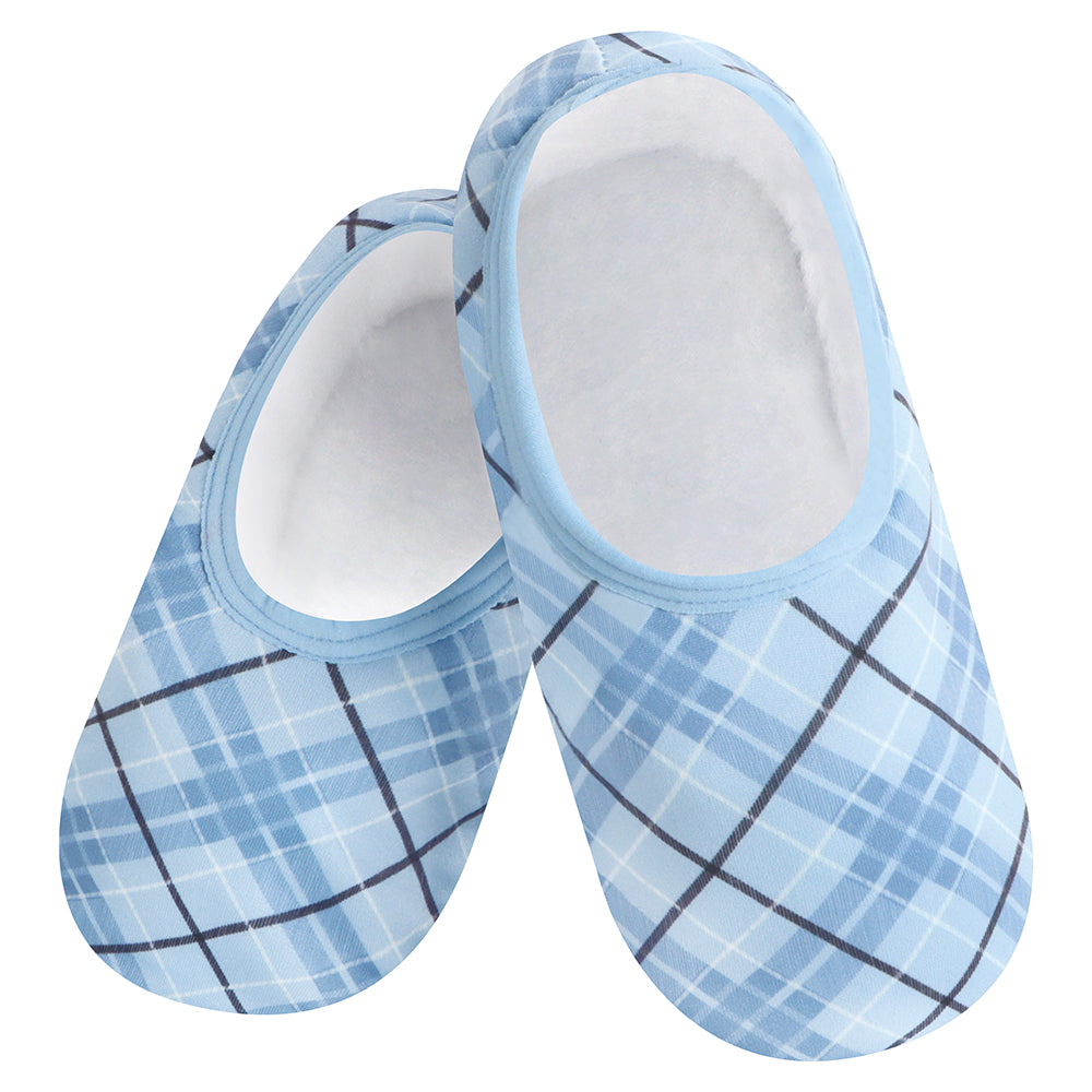 Snoozies 'Blue Plaid' Skinnies