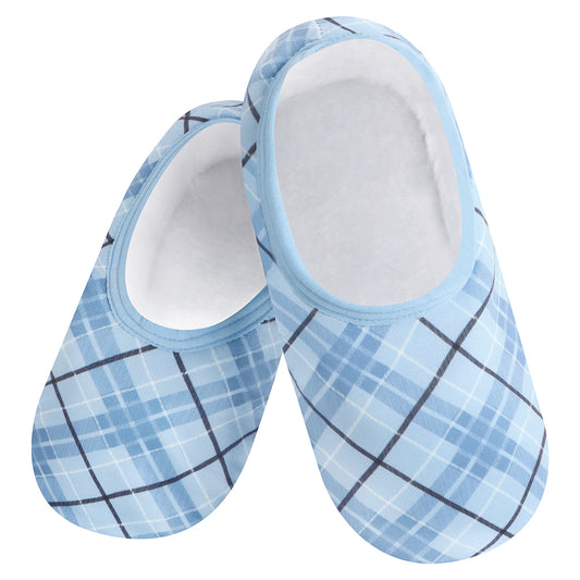Snoozies 'Blue Plaid' Skinnies