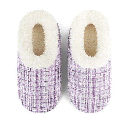 Sparkle Tweed Slippers - Purple